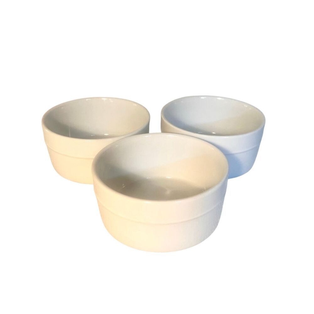 Set of  3 White  Home Trends CANOPY Fruit / Cereal Bowls - Picture 3 of 7